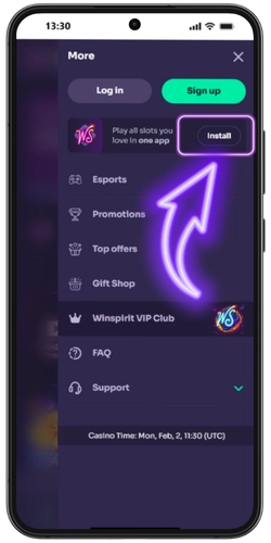 Tap menu icon in Chrome